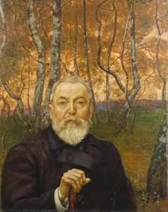Self-Portrait in a Birch Grove