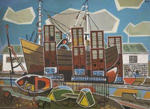 Fishing Boat On The Stocks — Cliff Rowe