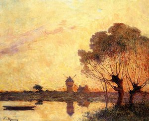 Sunset Over La Briere — Ferdinand Du Puigaudeau