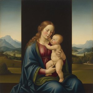 The Luminous Veil Of Maternal Grace — Marc Duvallier
