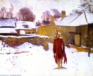 Mannikin In The Snow — John Singer Sargent