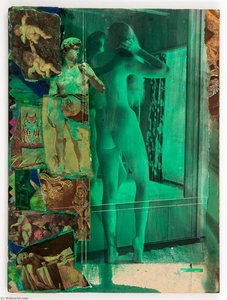 Untitled (standing nude before mirror)