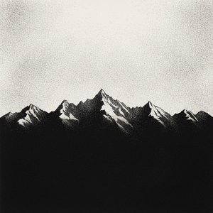 Ephemeral Peaks Against The Infinite Canvas Of Morning Silence — Laurent Fabre, Neo-abstract Art (modern Abstract Compositions)
