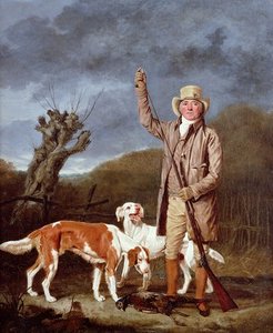A Sportsman Loading A Flintlock Gun