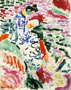 Femme au bord de la mer