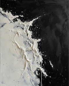 A Monumental Fracture Of Alabaster Light Within The Infinite Obsidian Void
