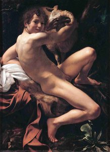 Saint Jean-baptiste (jeune Homme Avec Un Agneau) — Caravage