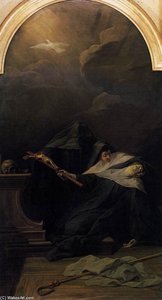 The Death Of St Scholastica — Jean Ii Restout