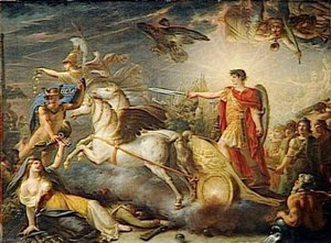 ALLEGORIE DE LA REDDITION D'ULM.20 OCTOBRE 1805