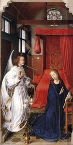 Pannello A Sinistra Dell'altare Di Sant'colombano — Rogier Van Der Weyden
