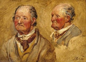 Studies Of A Man's Head — James Ward