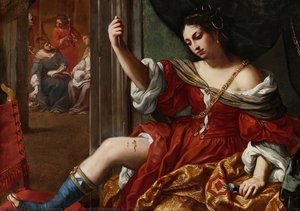 Portia Wounding Her Thigh — Елізабетта Сірані