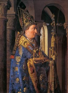 La Madonna Con Canon Van Der Paele (dettaglio) — Jan Van Eyck