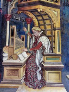 Music, Playing The Organ — Gentile Da Fabriano