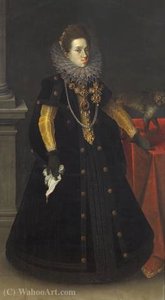 Portrait Of Maria Anna Of Bavaria — Joseph Heintz El Joven