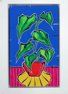 Strahlendes Grün In Kobalt Und Magenta: Eine Einzigartige Vision Organischer Lebendigkeit — Charles Delorme