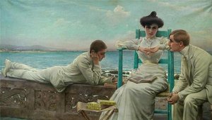In Lettura Sul Mare — Vittorio Matteo Corcos