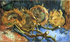 Bodegón Con Cuatro Girasoles — Vincent Willem Van Gogh
