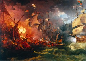 Defeat of the Spanish Armada, 8 August 1588