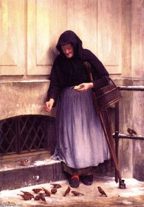 The Woman With The Sparrows — Carl Heinrich Bloch