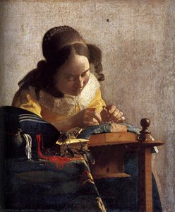 Die Lämmchenmacherin — Johannes Vermeer