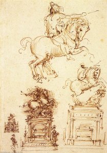 Studie Voor Het Trivulzio-ruiterstandbeeld — Leonardo Da Vinci