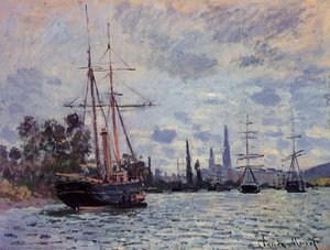 La Seine À Rouen — Claude Monet