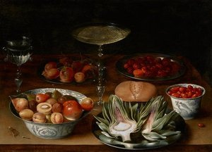 Artichaut, fruits et coupes