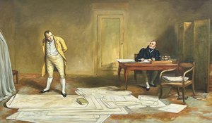 St Helena, 1816 Napoleon Dictating to Count Las Cases the Account of His Campaigns - Sir William Quiller Orchardson