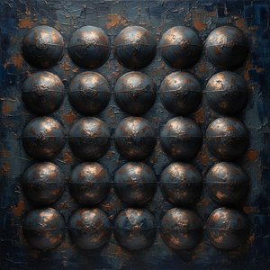 Monolithic Orbs In Midnight Bronze: A Singular Study Of Oxidized Geometric Heaviness — David Moreau