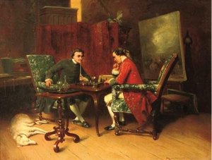A Game Of Chess — Jean-louis Ernest Meissonier