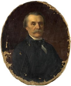 PORTRAIT DE JULES JAN, DIRECTEUR DU MUSEE DE RENNES DE 1876 A 1887