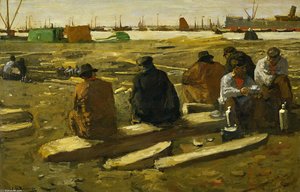 Lunch Break At The Building Site In The Van Diemenstraat In Amsterdam — George Heidrik Breitner