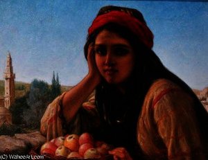 Syrian fruit seller