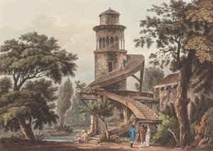 Hamlet Of The Queen - Marlborough Tower - — John Claude Nattes