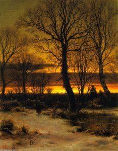 Winter (also known as Sunset in the Forest)