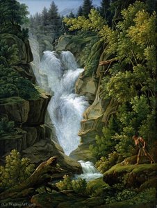 Waterfall in the Bern Highlands