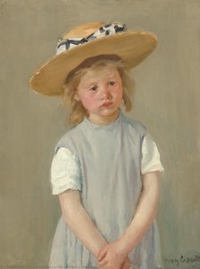 Niña Con Sombrero De Paja — Mary Stevenson Cassatt