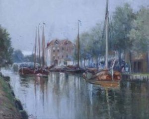 Thames Scene With Various Shipping