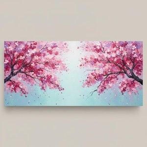 Fioritura Eterea In Magenta: Una Sinfonia Meditativa Di Petali Fluttuanti E Luce Ciano — Christian Noiret