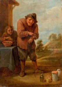 The Sense Of Feeling — David Teniers Ii Le Jeune