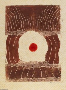 Untitled With Red Center — Frank Mcclure