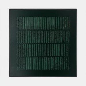 Monolithic Rhythms In Emerald And Obsidian: A Meditative Study Of Ancient Textures — David Moreau, Plaster & Texture Art