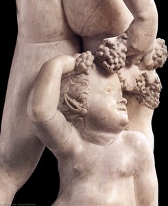 Bacchus (detail) — Jacopo Sansovino