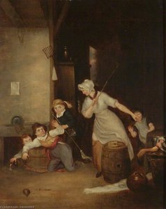 A Dame Scolding Naughty Children