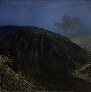 Monte Grappa visto dal Col Moschino sulla valle di Santa Felicita