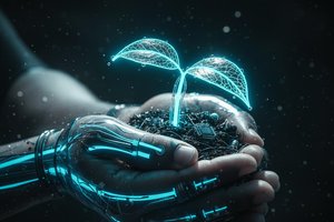 Silicon Genesis: The Luminescent Custodian — Amélie Mercier