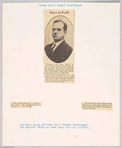 Goop Joe's Useful Knowledge. Speciman Sheet — Joseph Cornell