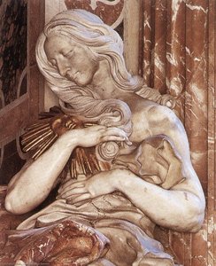 Tomba di Papa Alessandro (Chigi) VII (dettaglio)