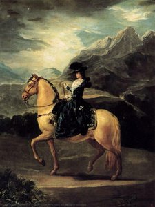 Retrato De Maria Teresa De Vallabriga A Cavalo — Francisco De Goya